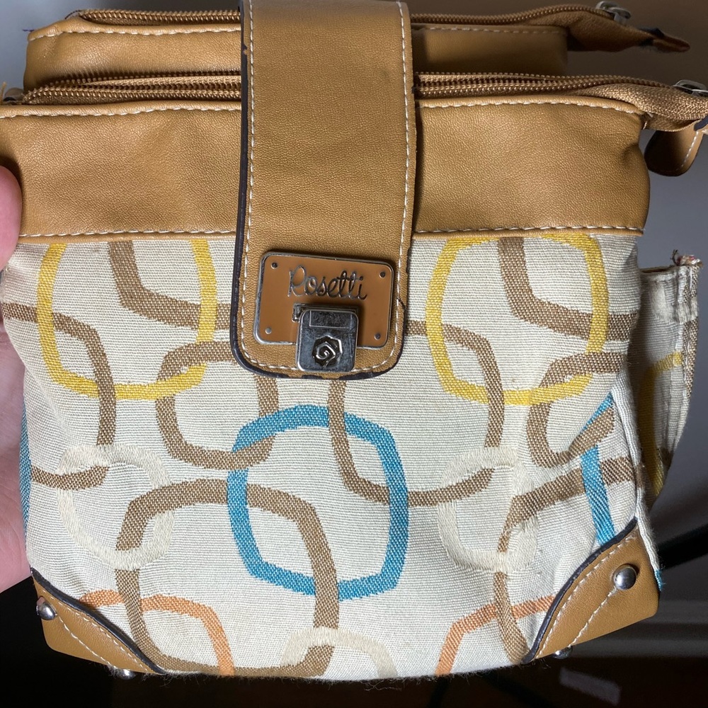 Y2K Cross Brown & Gray Body Purse